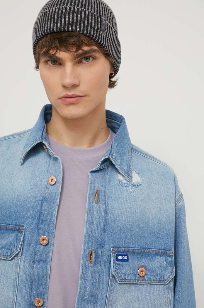 Τζιν μπουφάν Hugo Blue μπλε 50513856