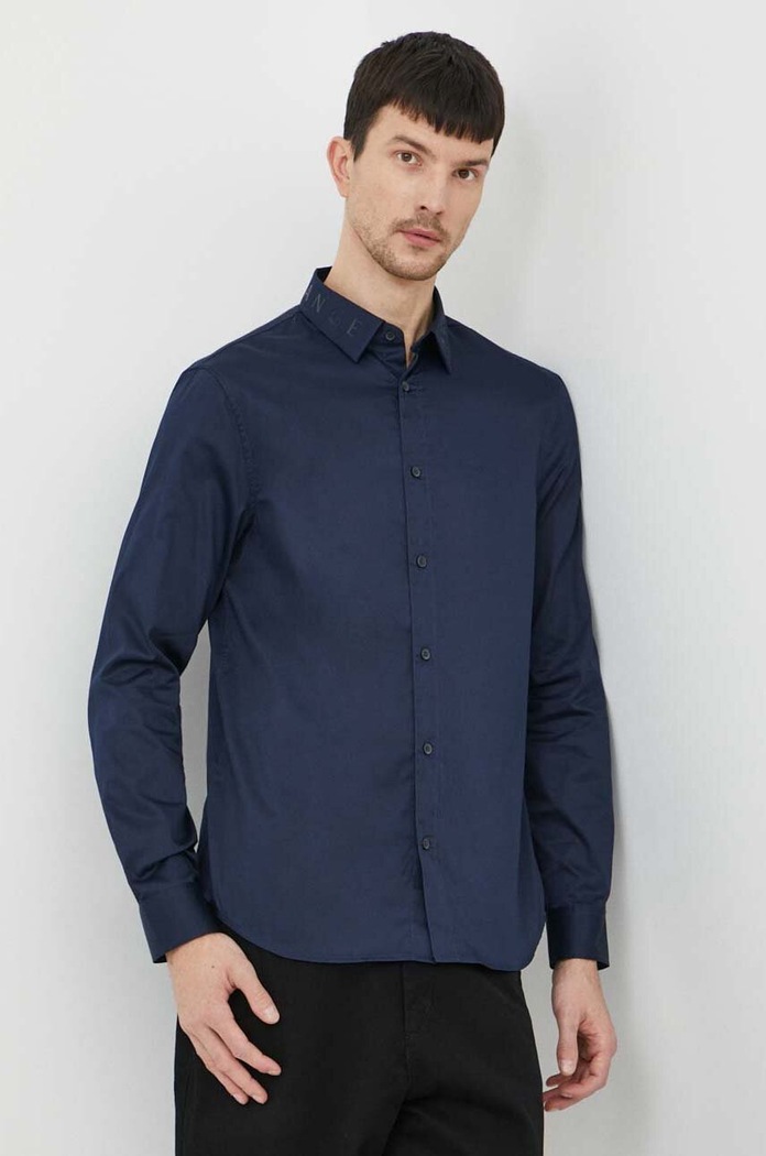 Armani Exchange pamut ing 3DZC36.ZNAUZ sötétkék