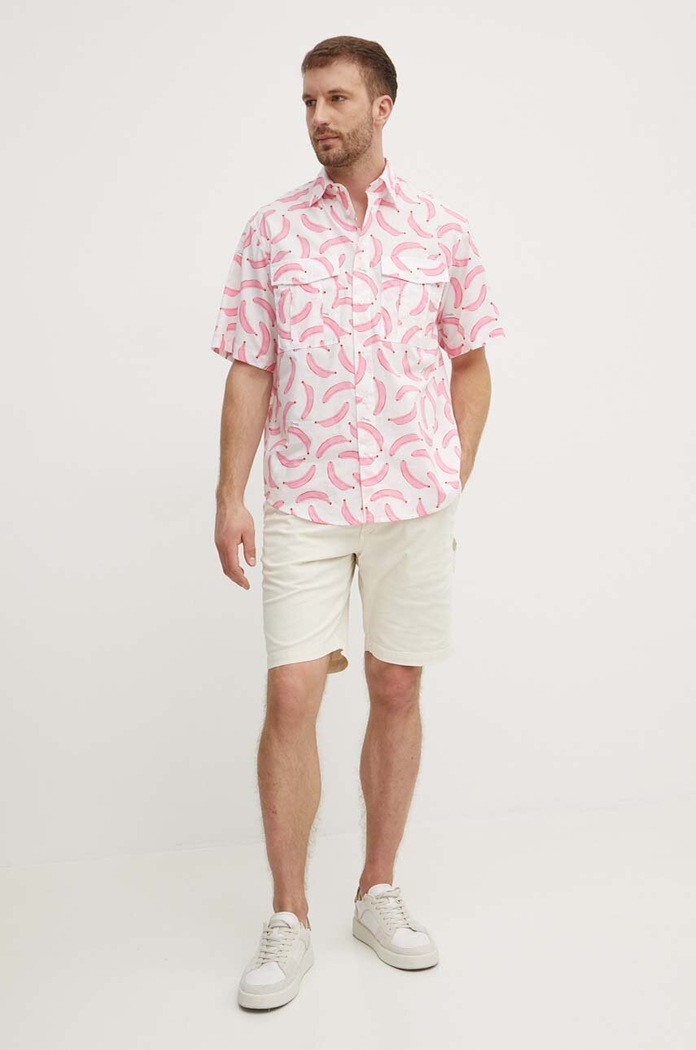 Bavlněná košile United Colors of Benetton 58Z2UQ044 bílá SS24