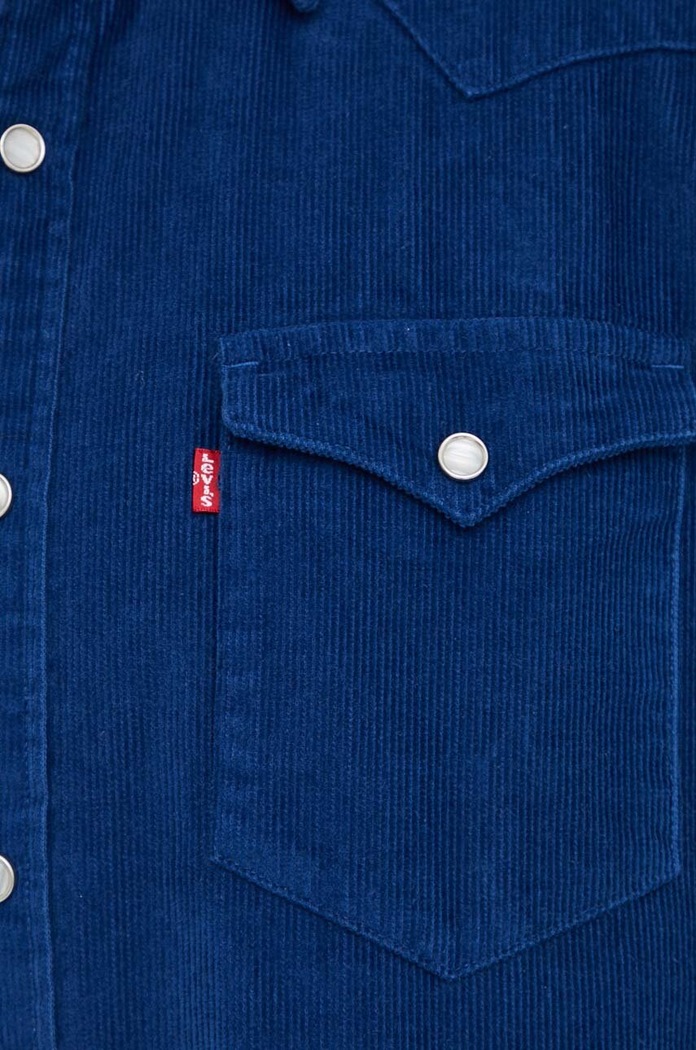 Bavlnená košeľa Levi's 85744 tmavomodrá AA00