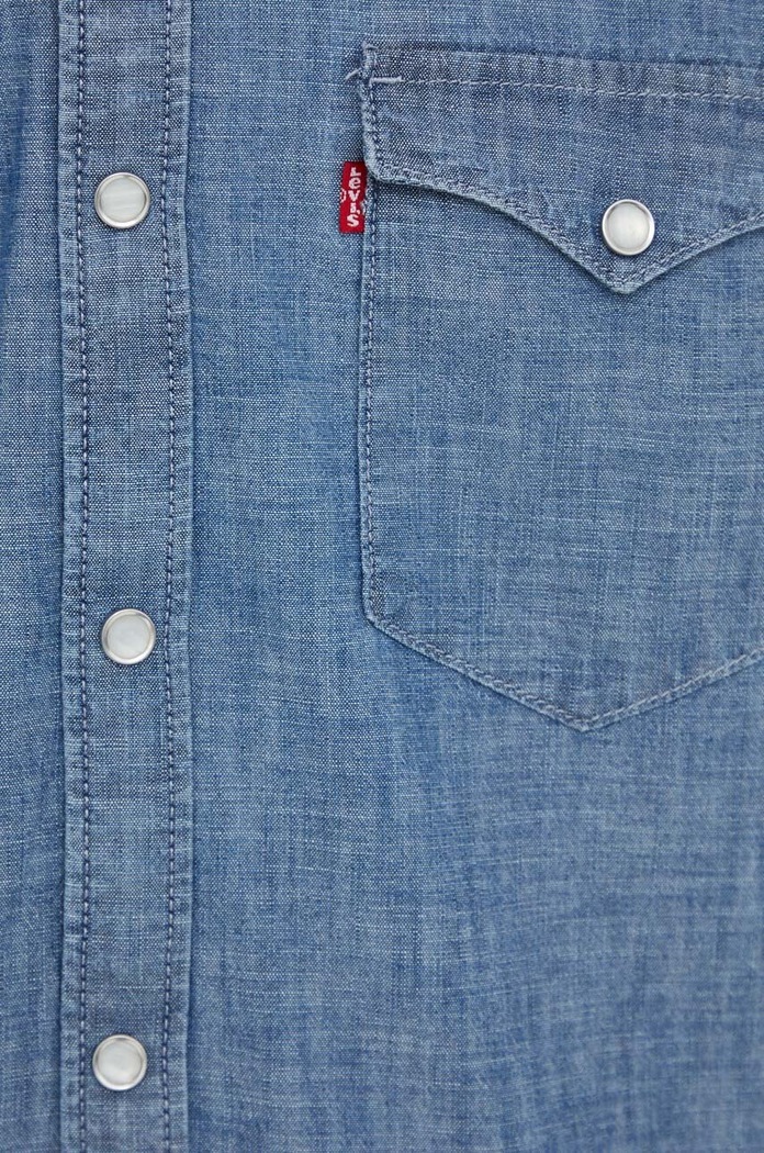 Bavlnená košeľa Levi's modrá 85744