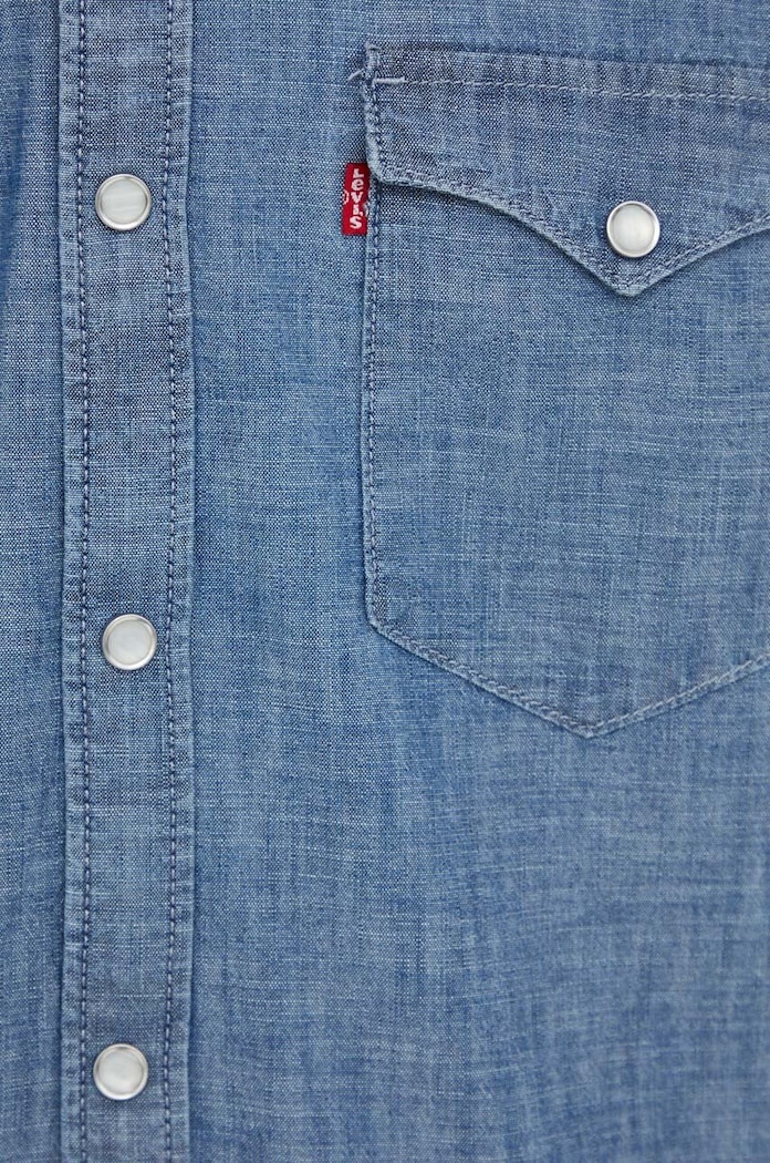 Bavlnená košeľa Levi's modrá 85744