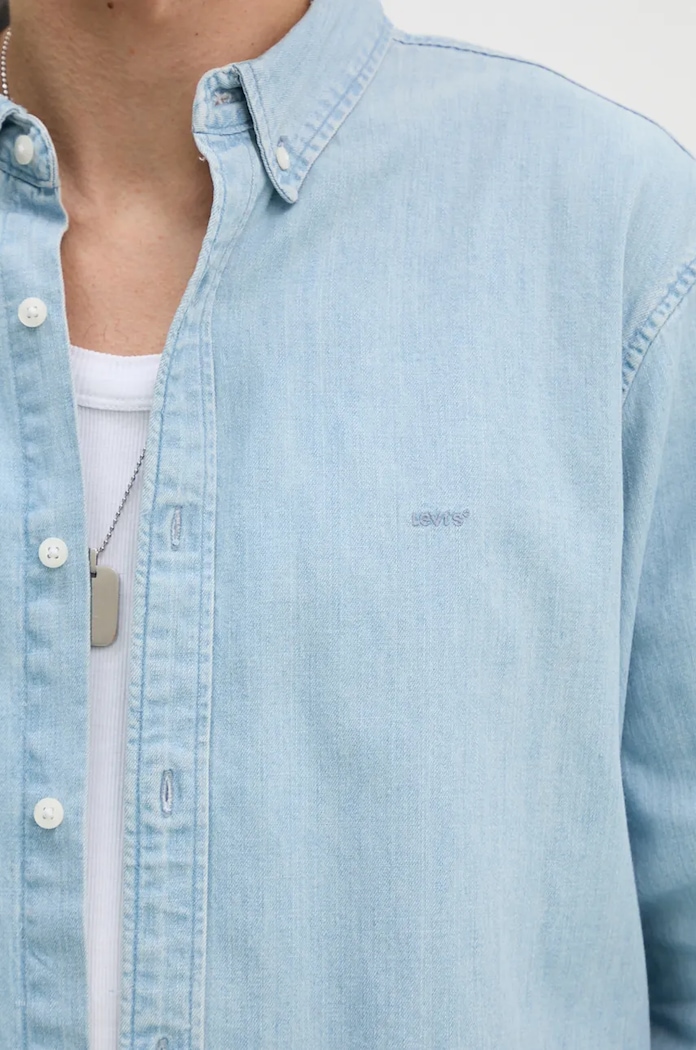 Cămașă pentru bărbați cu in AUTHENTIC BUTTON DOWN Levi's albastru A7210