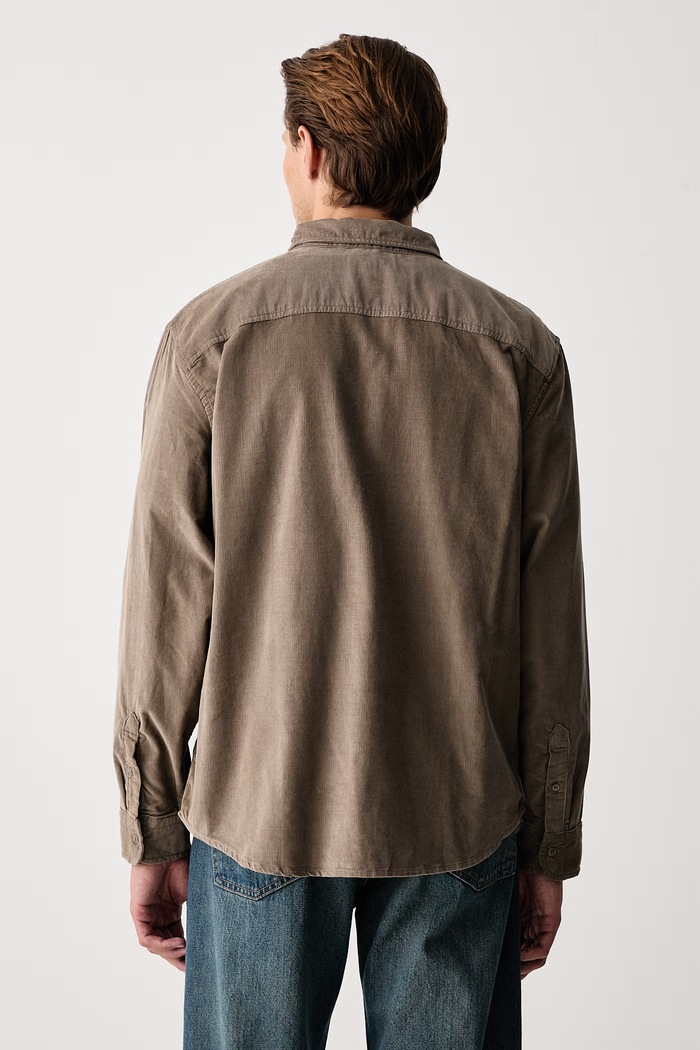 Odzież Levi's Koszula męska z lnem AUTHENTIC BUTTON DOWN A7210 zielony