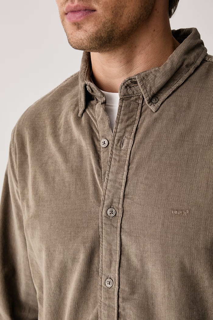 Koszula męska z lnem AUTHENTIC BUTTON DOWN Levi's A7210 zielony