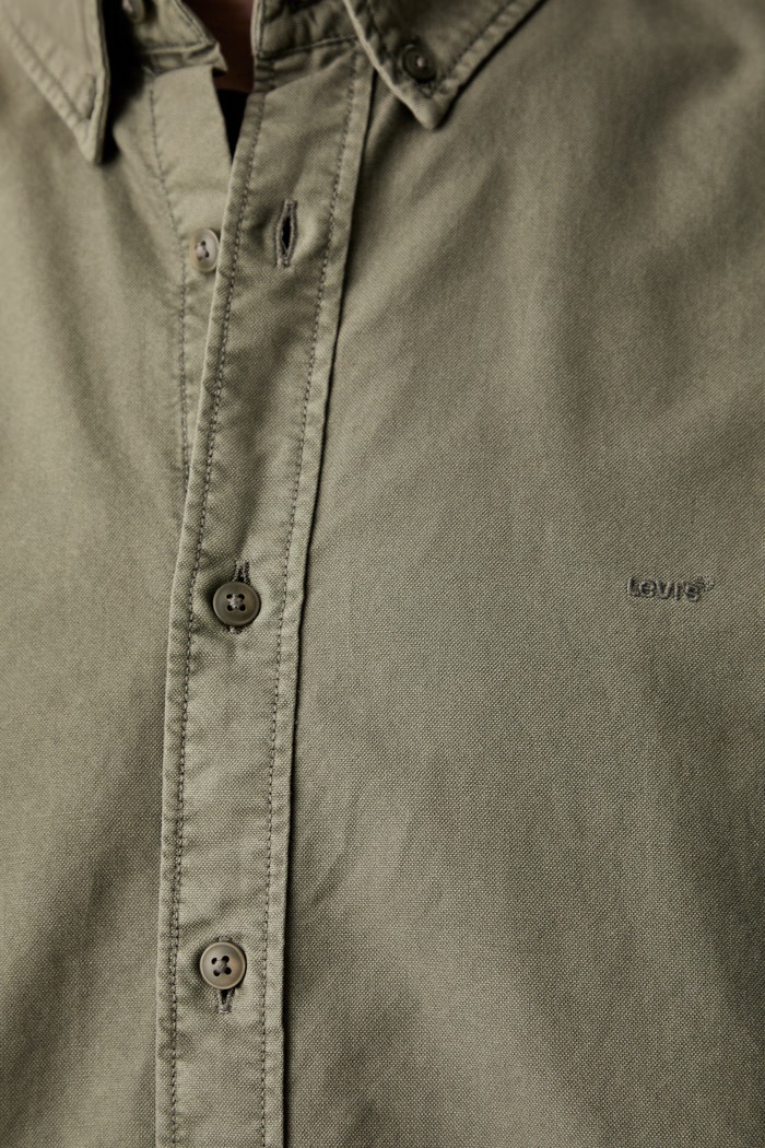 Levi's koszula męska z lnem AUTHENTIC BUTTON DOWN A7210 zielony