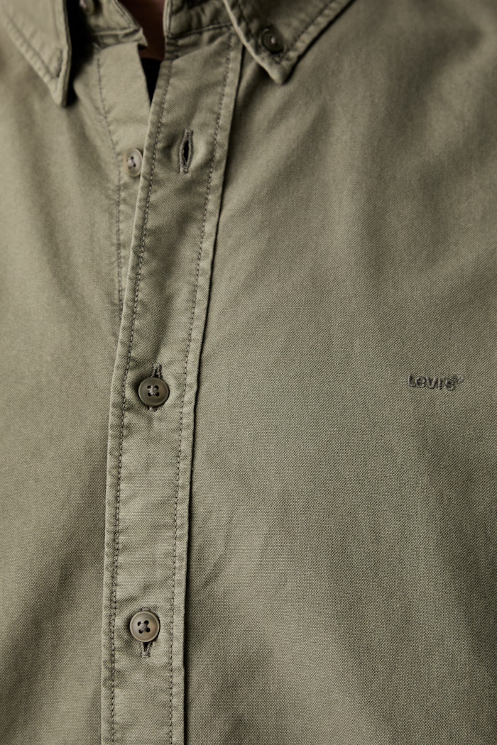 Levi's koszula męska z lnem AUTHENTIC BUTTON DOWN A7210 zielony