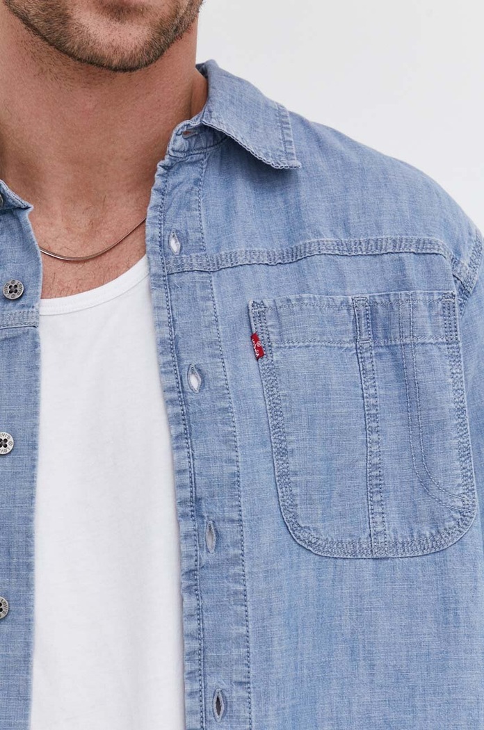 Levi's koszula jeansowa A7224 niebieski