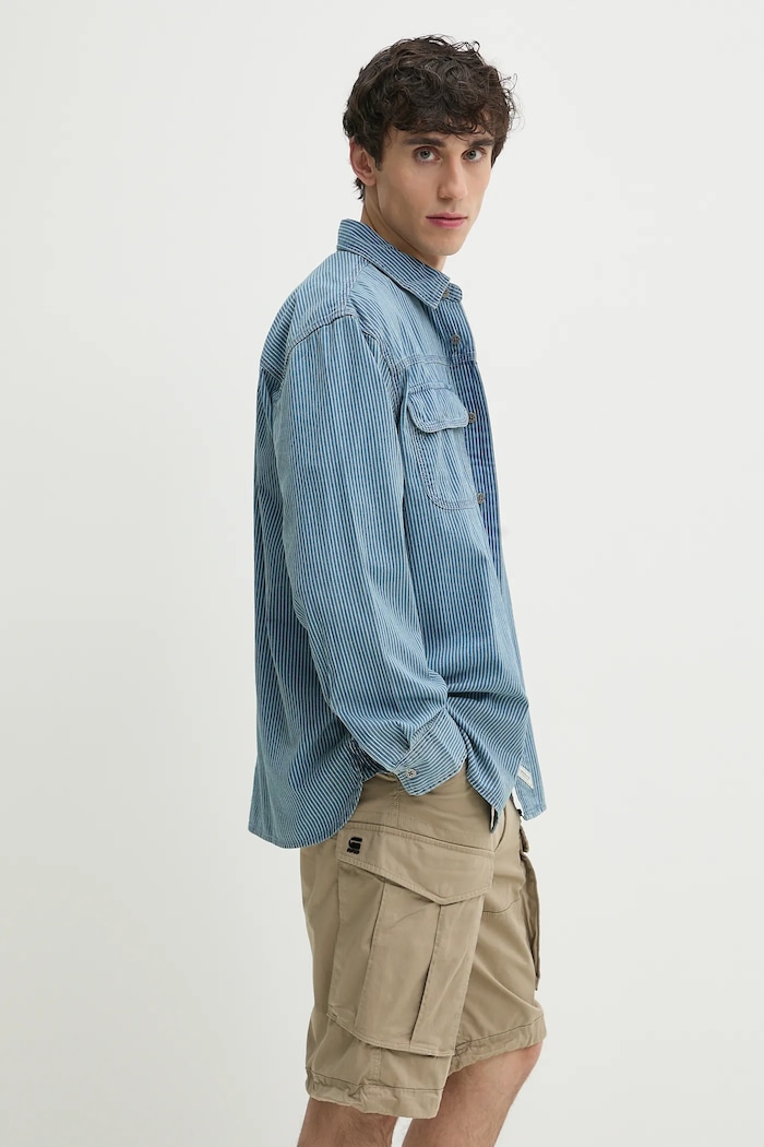 Levi's koszula jeansowa bawełna niebieski A7224