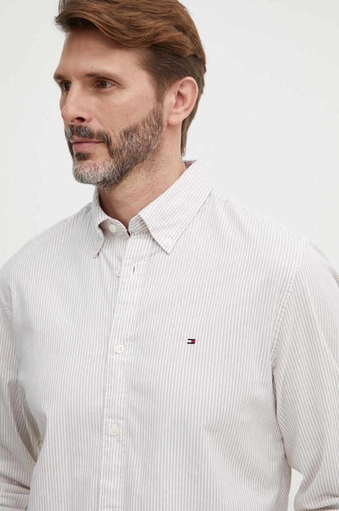 Košeľa Tommy Hilfiger MW0MW30935 béžová