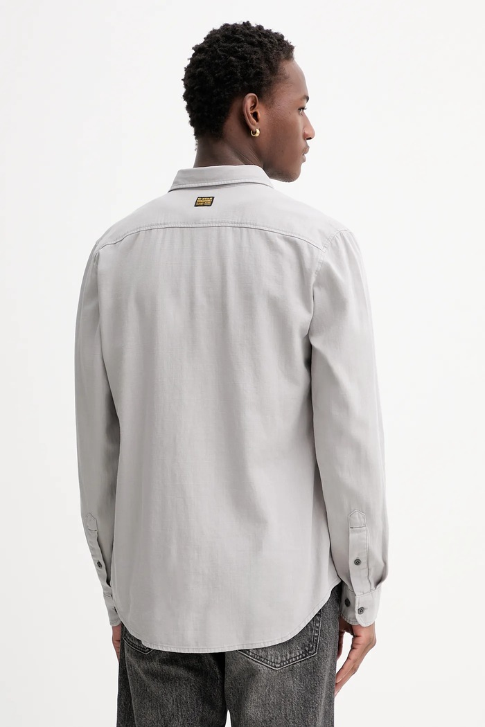 Oblečenie Bavlnená košeľa G-Star Raw Marine Slim D24963.D454 sivá