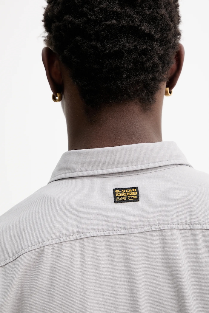 Bavlnená košeľa G-Star Raw Marine Slim D24963.D454 sivá