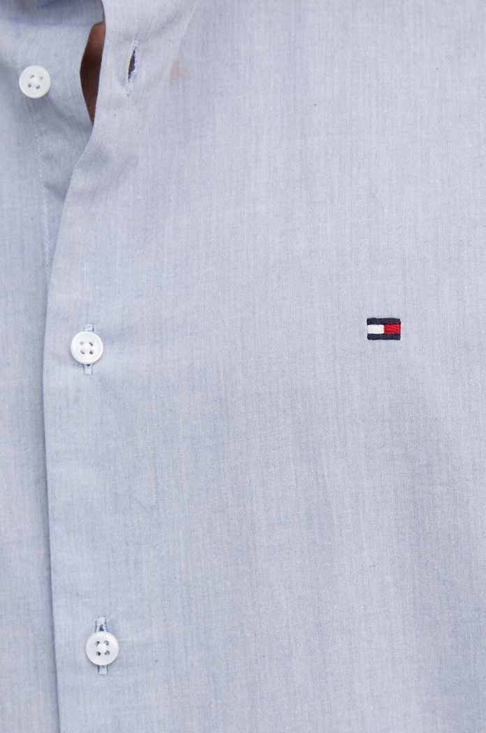 Bavlněná košile Tommy Hilfiger MW0MW34630 námořnická modř