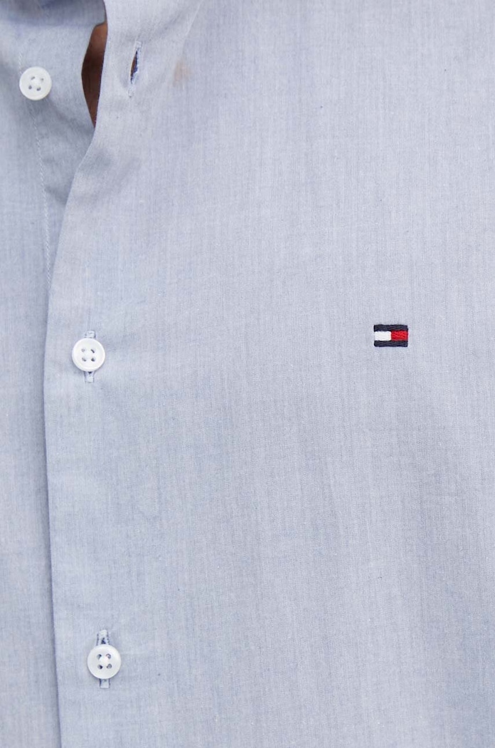 Bavlněná košile Tommy Hilfiger MW0MW34630 námořnická modř