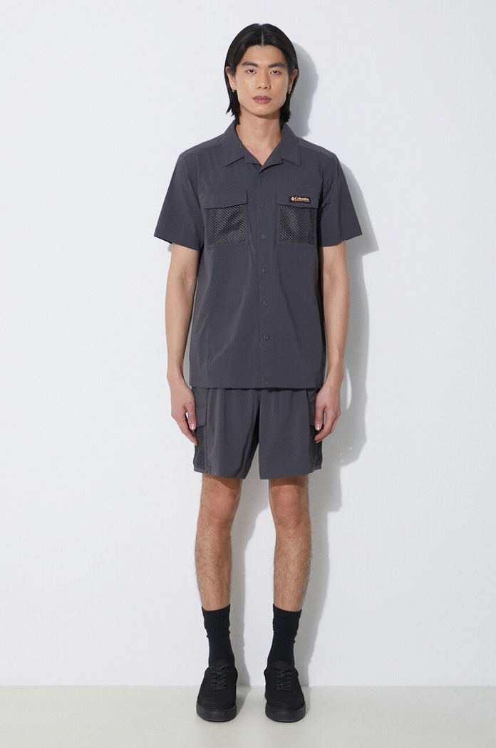 Columbia camicia Painted Peak 2074541 grigio SS24