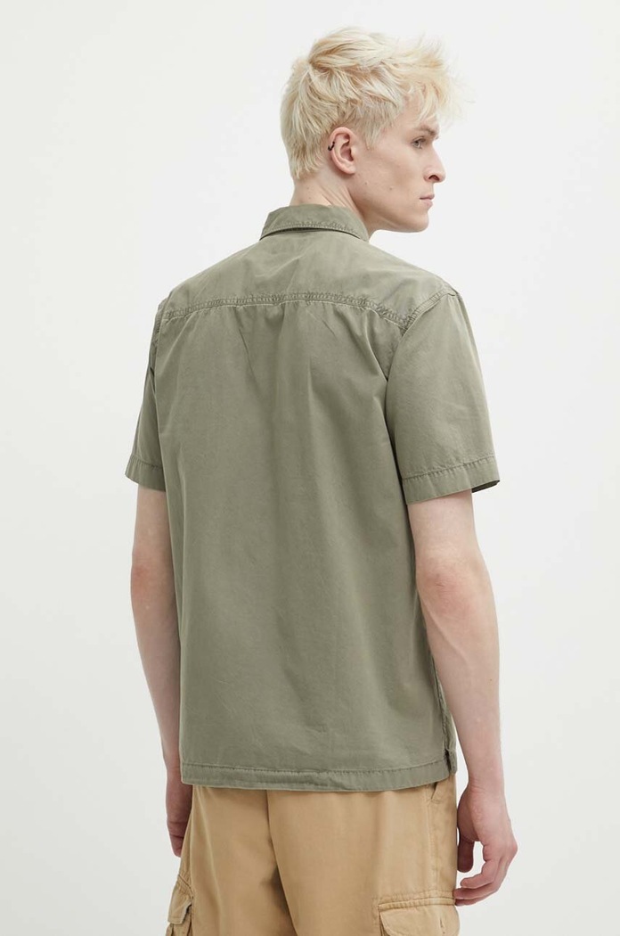 Oblečenie Bavlnená košeľa Superdry M4010791A.1KH zelená