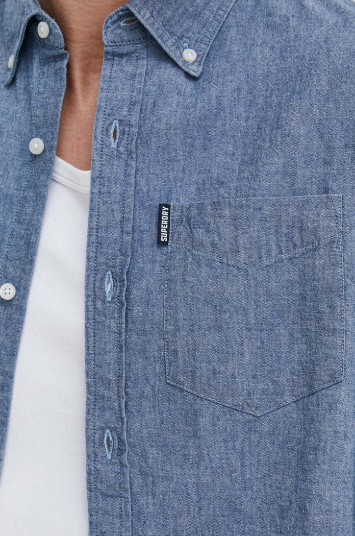 Superdry pamut ing M4010886A.JON kék