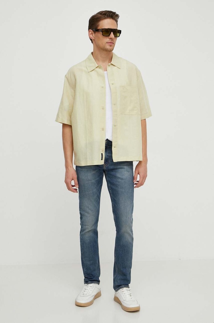 Calvin Klein Jeans len ing J30J325173 zöld SS24