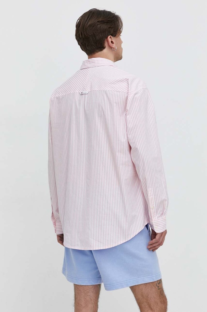 Odzież Tommy Jeans koszula bawełniana DM0DM18956 różowy