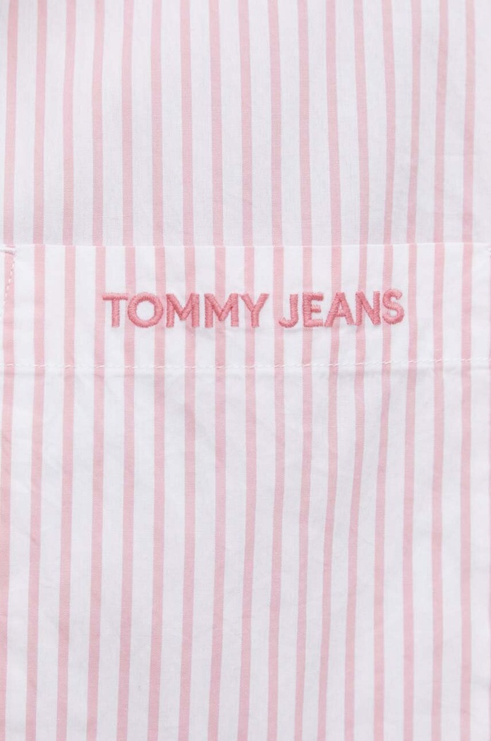 Tommy Jeans koszula bawełniana DM0DM18956 różowy