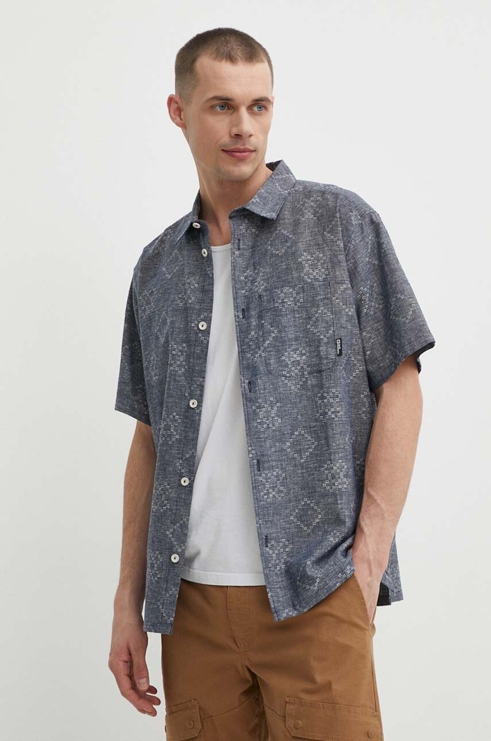 Πουκάμισο Jack Wolfskin Karana casual μπλε 1404021