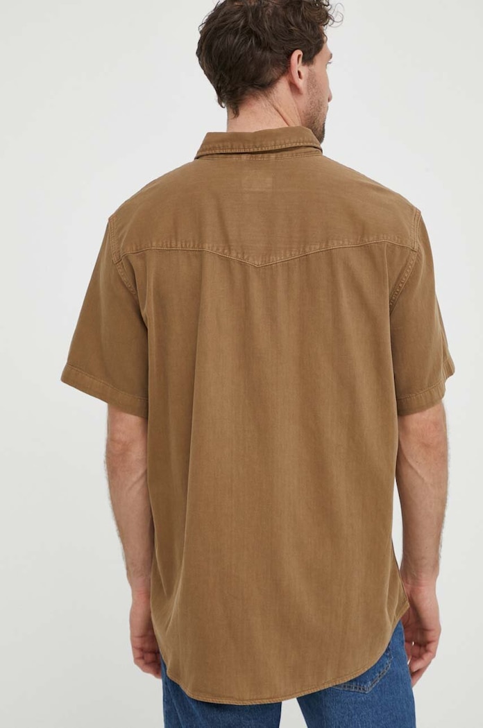 Bavlněná košile Levi's béžová A5722