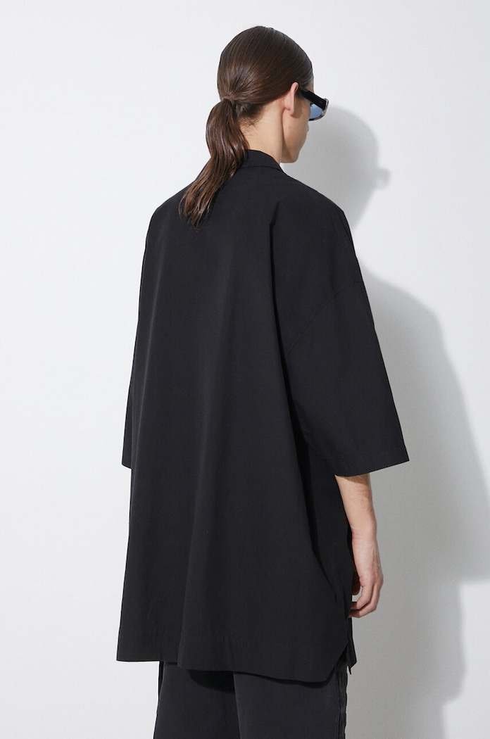 Odzież Rick Owens koszula bawełniana Magnum Tommy Shirt DU01D1290.P.09 czarny
