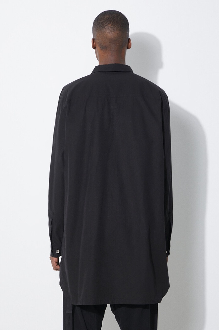 Clothing Rick Owens cotton shirt Jumbo DU01D1297.P.09 black