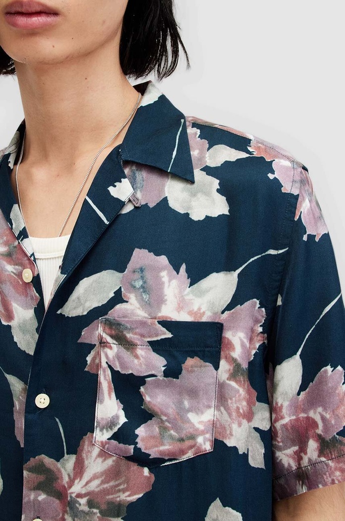 AllSaints koszula ZINNIA MS209Z multicolor SS24