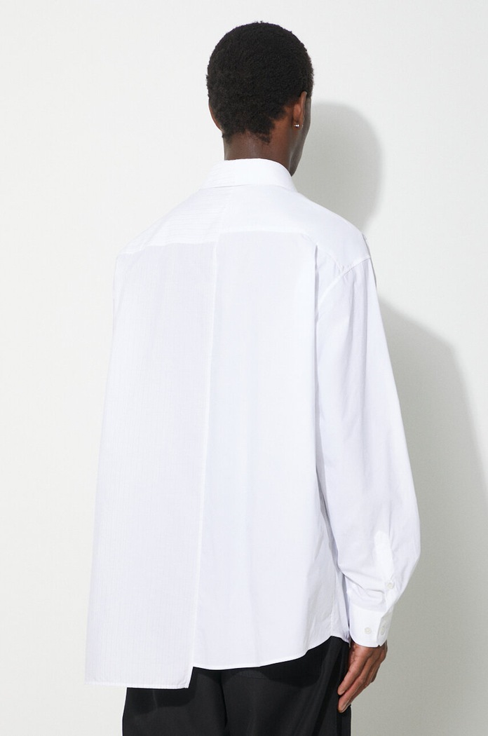 Одежда Хлопковая рубашка MM6 Maison Margiela SH0DT0005 белый