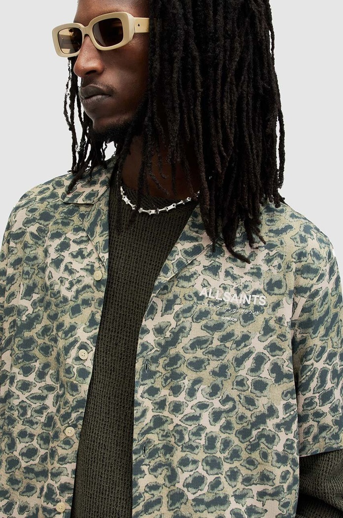 Oblečení Košile AllSaints UNDRGRND CM SS SHIRT MS578Z vícebarevná