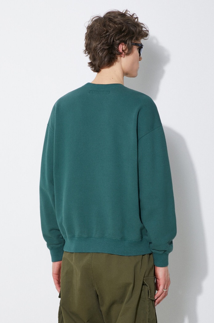 Clothing NEIGHBORHOOD cotton sweatshirt Plain 241FPNH.CSM01 green