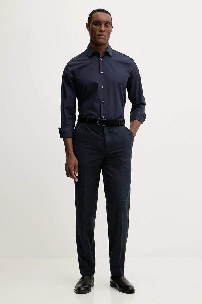 Pamučna košulja Paul Smith M1R.800P2.L00050 mornarsko plava SS25