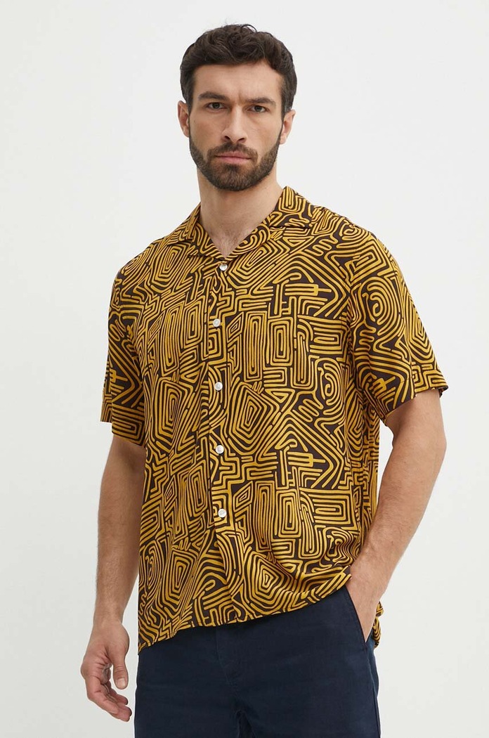 Srajca OAS Vzorčasti rjava 7005.shirt