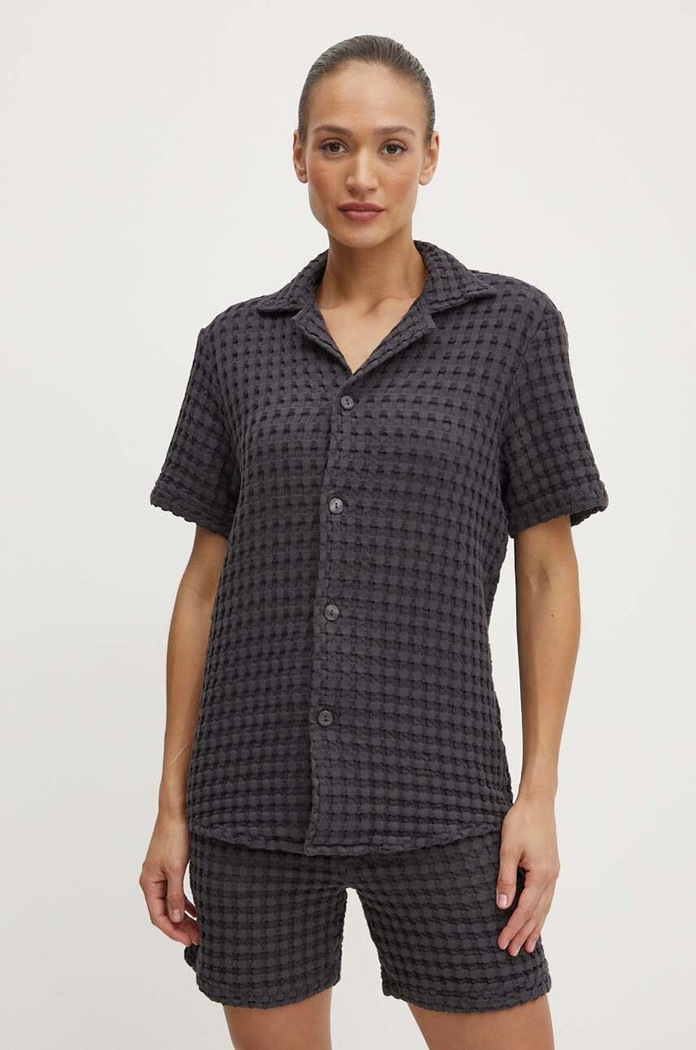 OAS camicia in cotone 7006 grigio SS26