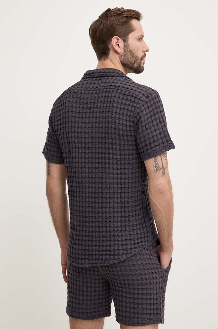 OAS camicia in cotone 7006 grigio