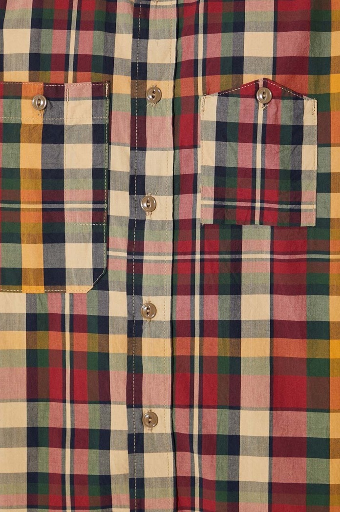Хлопковая рубашка Engineered Garments Work OR029.ES058