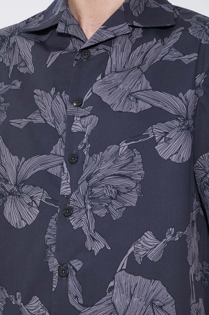 Βαμβακερό πουκάμισο Neil Barrett Boxy Bold Flowers Print Short Sleeve Shirt MY60214A.Y059.763N
