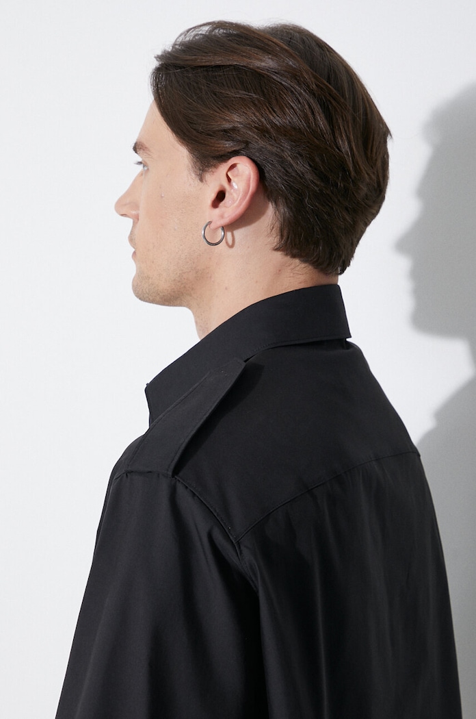 Πουκάμισο Neil Barrett Loose Military Police Detail Short Sleeve Shirt MY60216A.Y037.001N