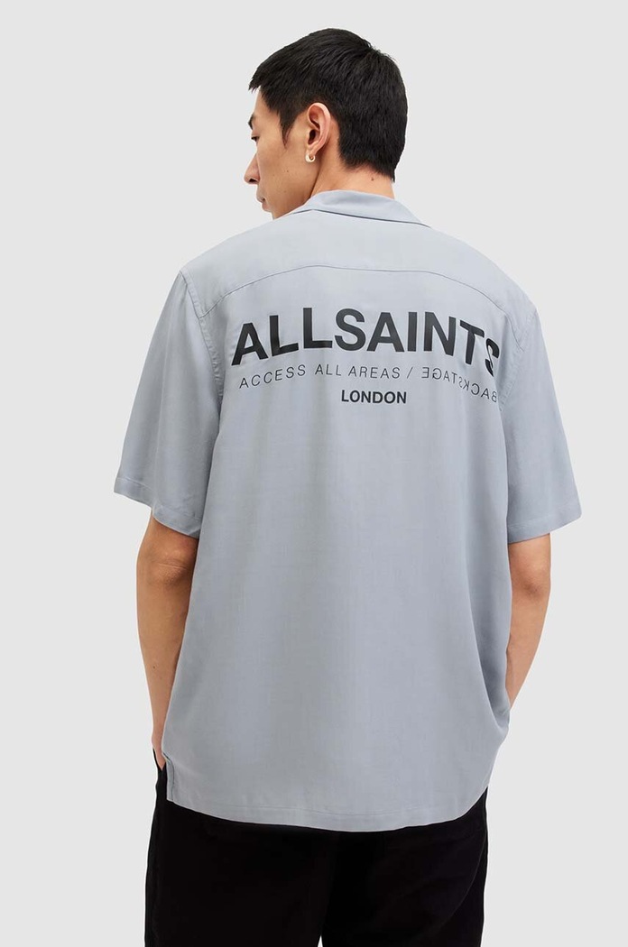 Košile AllSaints ACCESS SS SHIRT šedá M064SA