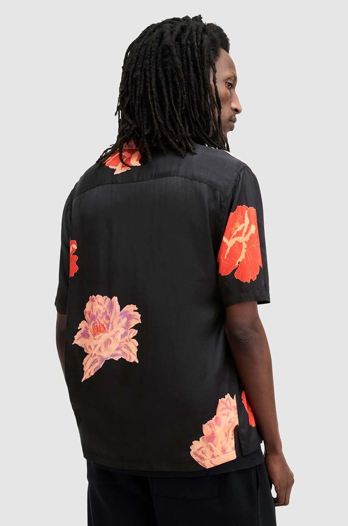 Košeľa AllSaints ROZE SS SHIRT M033SA čierna