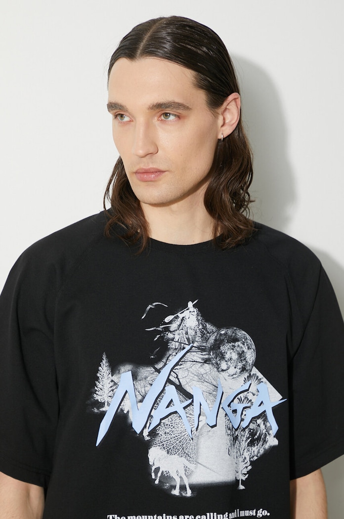 Μπλουζάκι Nanga Eco Hybrid Echo Tee NW2411.1G810.C μαύρο