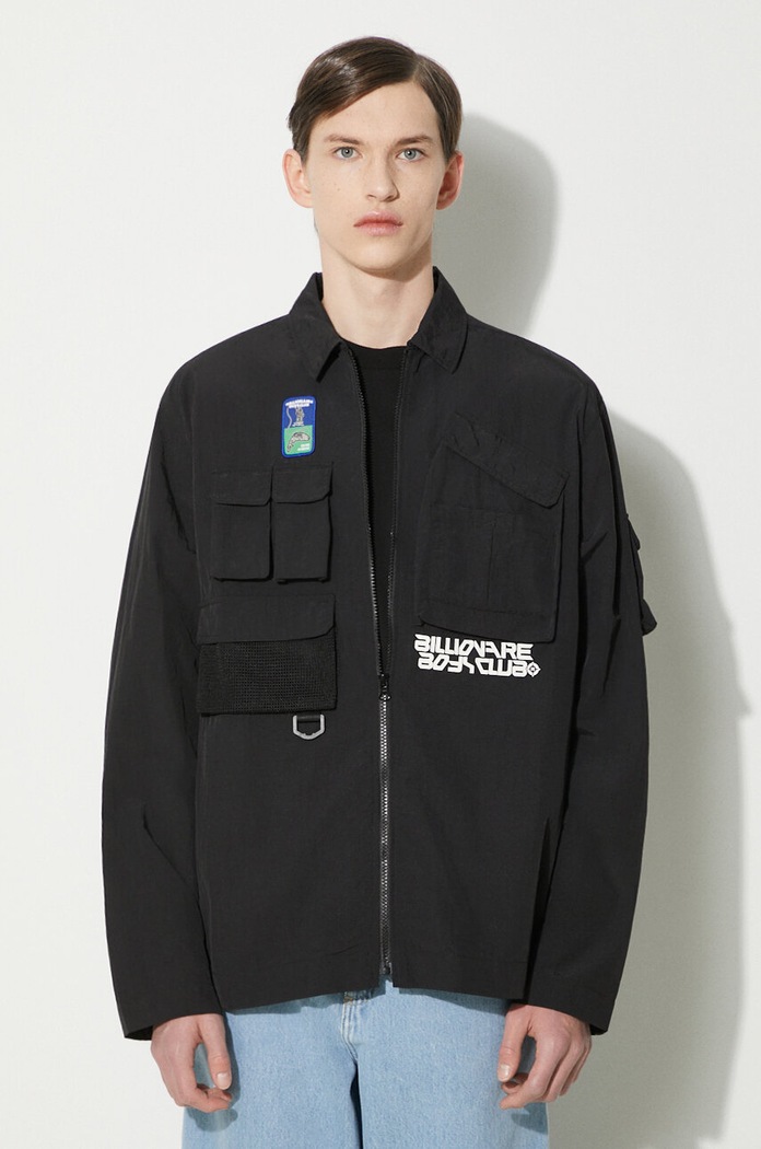Jakna Billionaire Boys Club Multi Pocket Overshirt bez tople podstave crna B24239