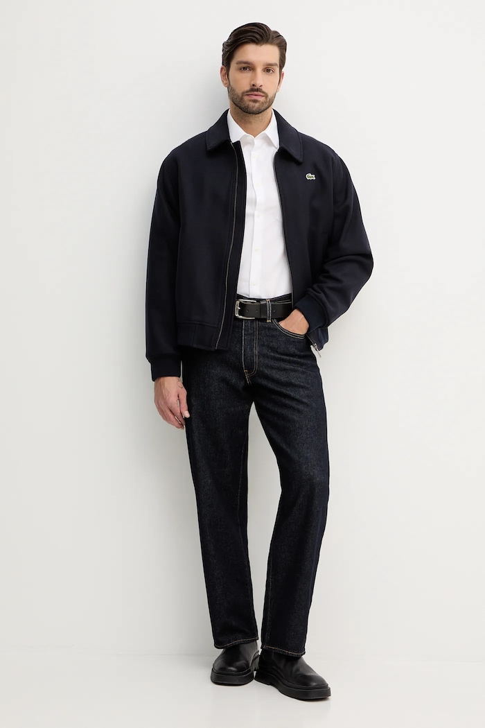 Βαμβακερό πουκάμισο Lacoste CH8528 λευκό SS24
