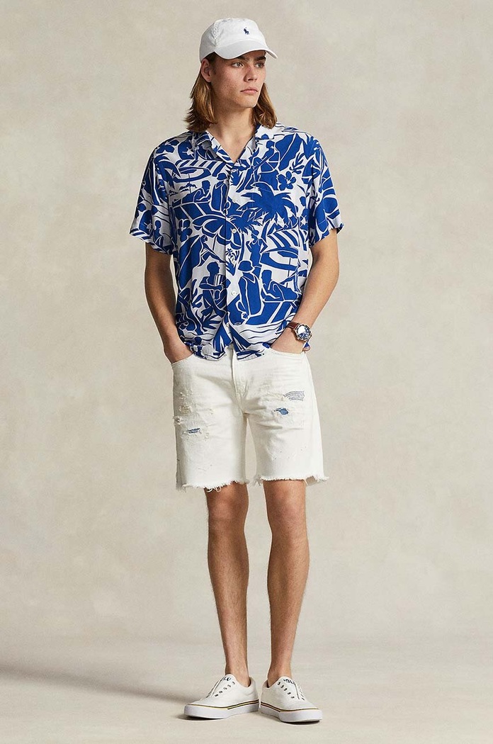 Ρούχα Πουκάμισο Polo Ralph Lauren 710925308 μπλε