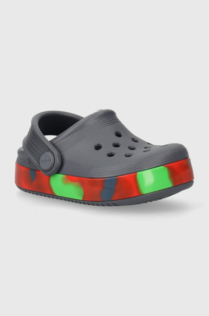 Crocs gyerek papucs OFF COURT GLOW BAND CLOG szürke 209716.CROCS.OFF.COURT.