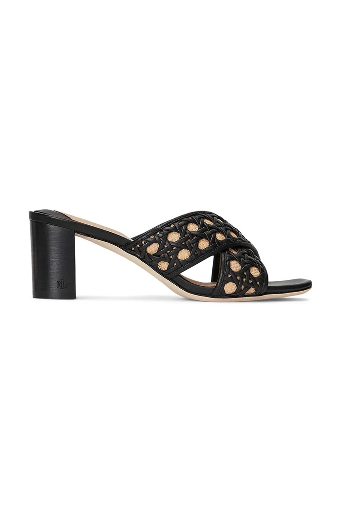 Lauren Ralph papucs Freddi Cng magas fekete 802920412001.001
