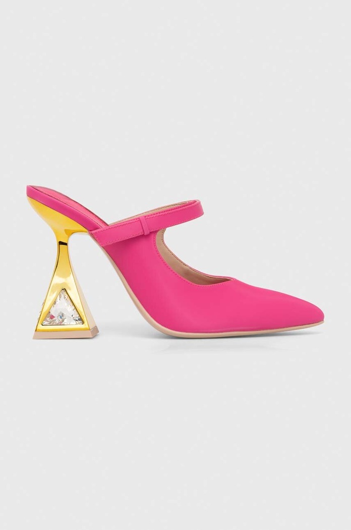 Δερμάτινα mules Kat Maconie Hailey στιλέτο ροζ HAILEY.FUSCHIA