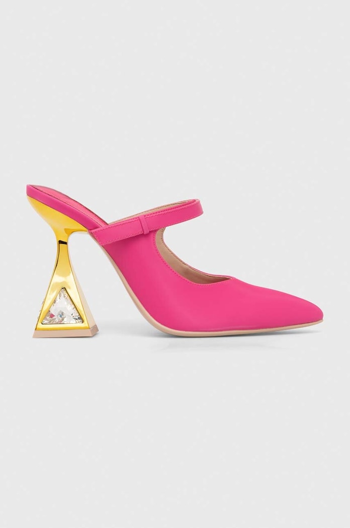 Δερμάτινα mules Kat Maconie Hailey στιλέτο ροζ HAILEY.FUSCHIA