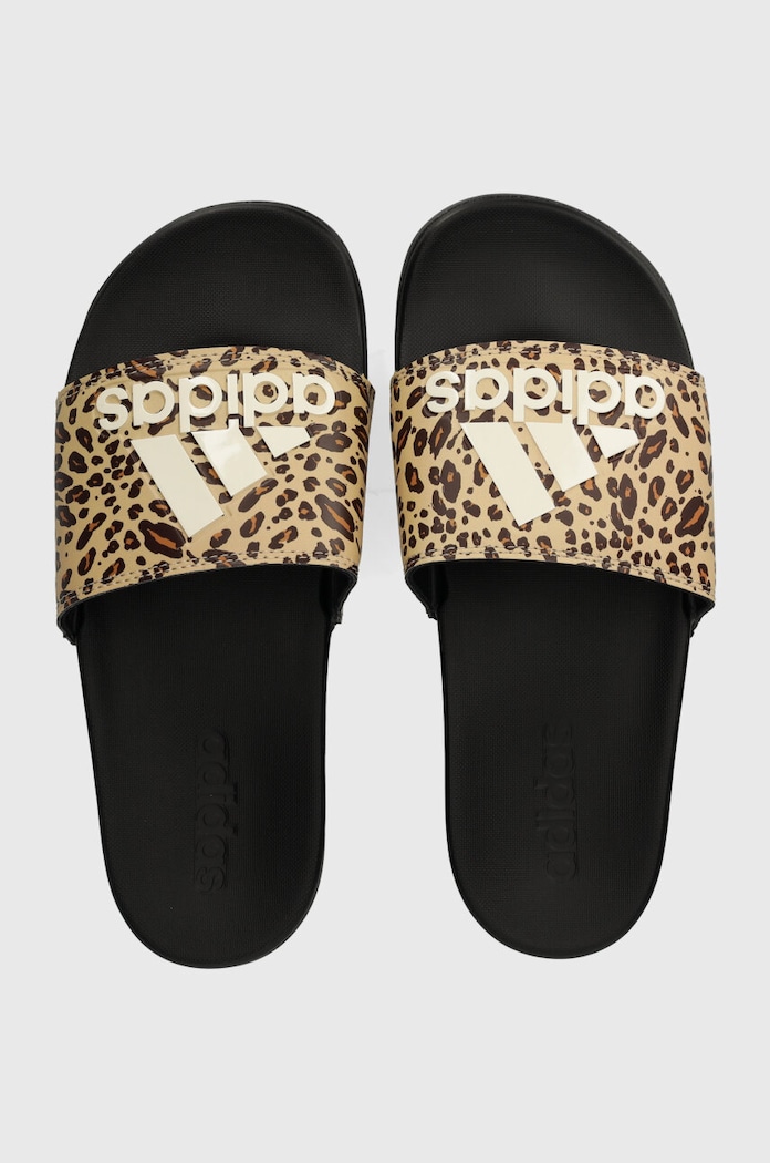 adidas klapki imitacja skóry licowej beżowy ID8502